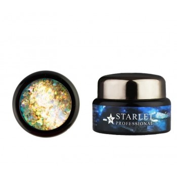 Гель-слюда 4D Starlet Professional 01, колір жовто-золотий, 5 г.: купити за кращою ціною в Україні