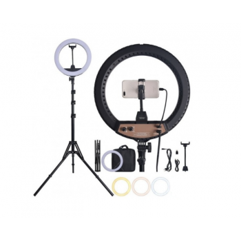 Професійна кільцева лампа ZB-R14 35см (1 кріплення, пульт, штатив): купити за кращою ціною в Україні