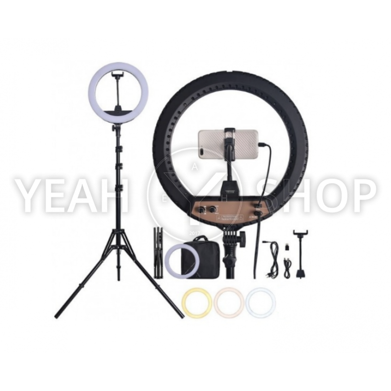 Професійна кільцева лампа ZB-R14 35см (1 кріплення, пульт, штатив): купити за кращою ціною в Україні