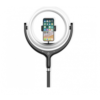 Професійна кільцева лампа F539A, 30 см (1 тримач, штатив, пульт): купити за кращою ціною в Україні