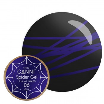 Гель-паутинка Canni Spider Gel №006 (Синий), 8 мл купить по лучшей цене в Украине