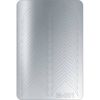 Металізовані наклейки CANNI срібло M-001s: купити за кращою ціною в Україні