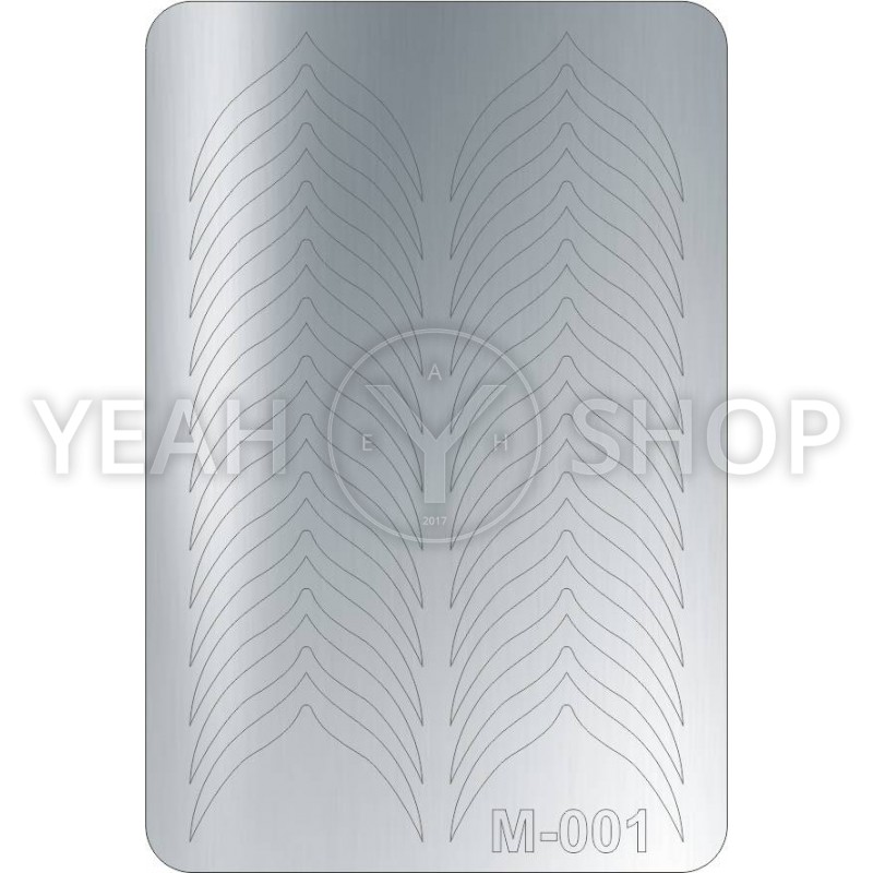 Металлизированные наклейки CANNI серебро M-001s купить по лучшей цене в Украине