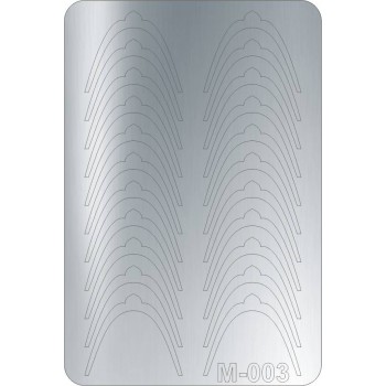 Металізовані наклейки CANNI срібло M-003s: купити за кращою ціною в Україні