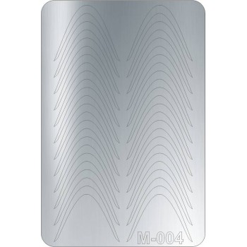 Металізовані наклейки CANNI срібло M-004s: купити за кращою ціною в Україні