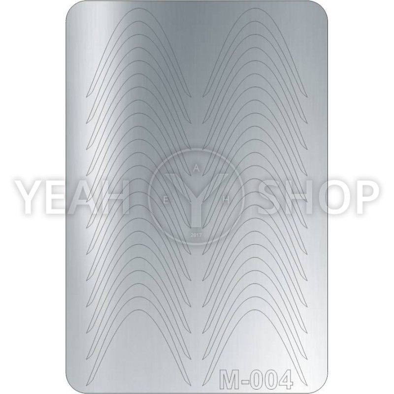 Металлизированные наклейки CANNI серебро M-004s купить по лучшей цене в Украине