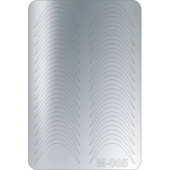 Металізовані наклейки CANNI срібло M-005s: купити за кращою ціною в Україні