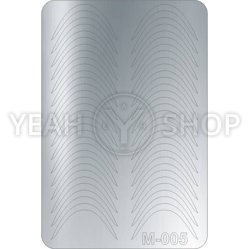 Металлизированные наклейки CANNI серебро M-005s купить по лучшей цене в Украине