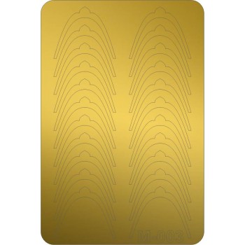 Металізовані наклейки CANNI золото M-003g: купити за кращою ціною в Україні