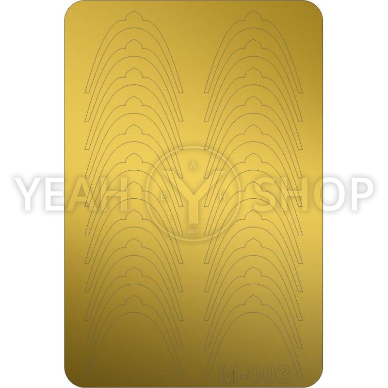 Металлизированные наклейки CANNI золото M-003g купить по лучшей цене в Украине