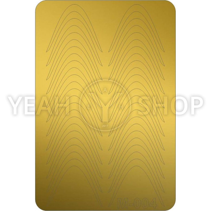 Металлизированные наклейки CANNI золото M-004g купить по лучшей цене в Украине