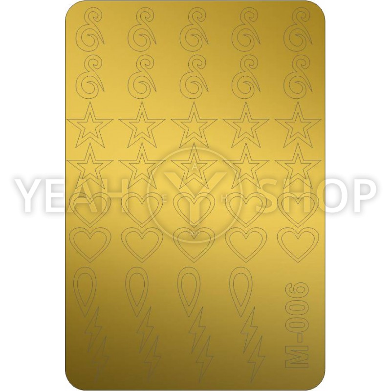 Металлизированные наклейки CANNI золото M-006g купить по лучшей цене в Украине