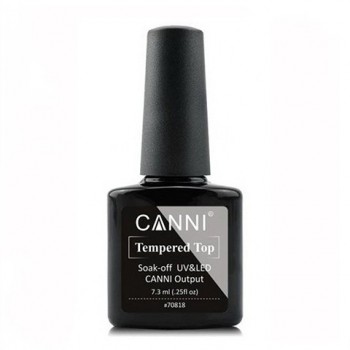 Финишное покрытие усиленное CANNI No wipe Tempered Top coat (без липкого слоя), 7.3 мл