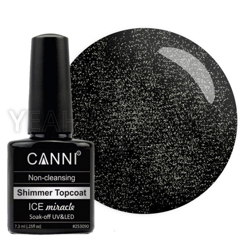 Фінішне покриття c шіммери Canni Shimmer Topcoat Ice Miracle, 7.3 мл: купити за кращою ціною в Україні