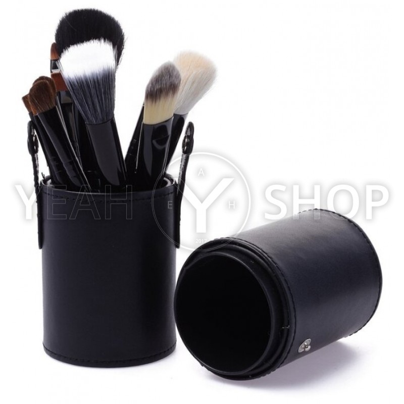 Набір пензлів для макіяжу (Чорний) 12 шт: купити за кращою ціною в Україні