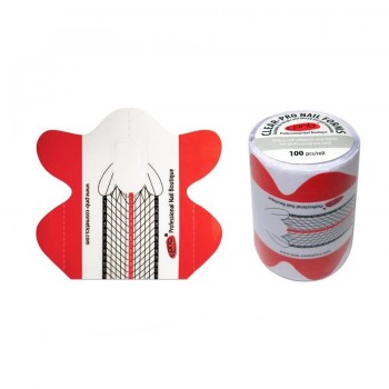 Форми для нарощування нігтів PNB Clear-Pro Nail Forms прозорі, 100 шт