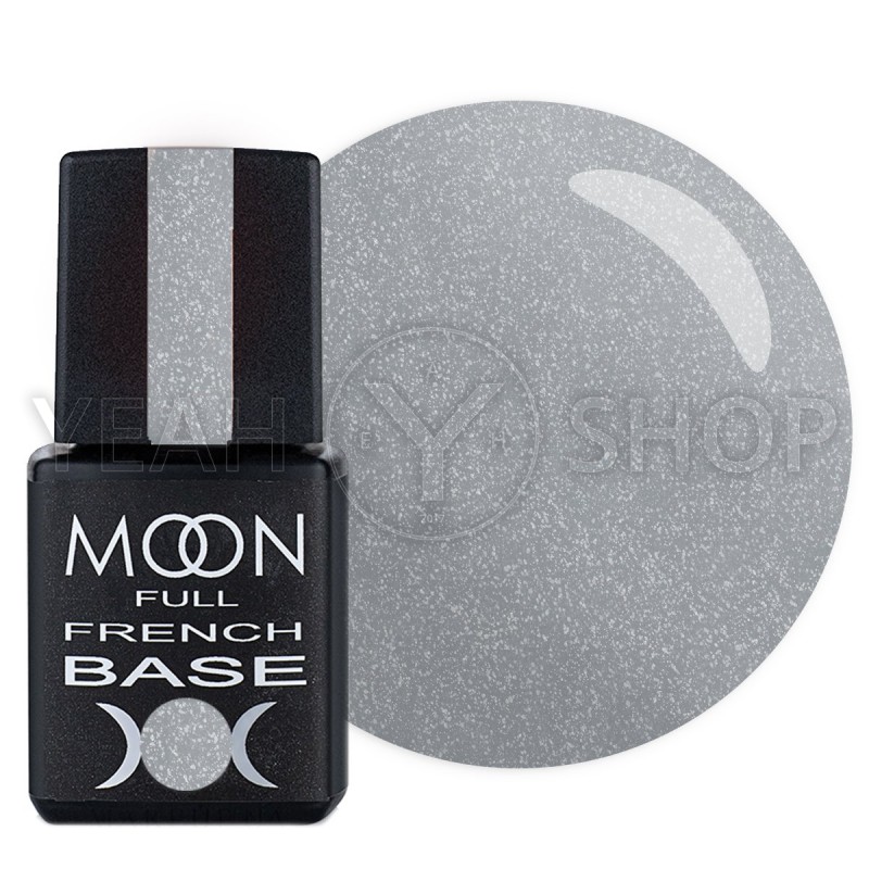 Камуфлирующее базовое покрытие Moon Full Base French №014 (Серый с шиммером) купить по лучшей цене в Украине