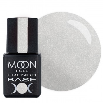 Камуфлирующее базове покриття Moon Full Base French №015 (Світло-сірий з шіммери): купити за кращою ціною в Україні