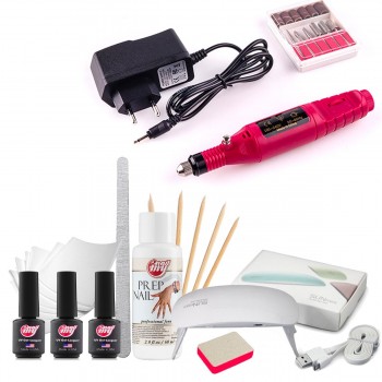 Стартовий набір для манікюру My Nail з лампою і фрезером mini