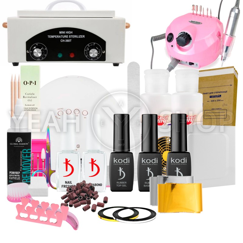 Стартовий набір гель-лаків Kodi з лампою SUN 5 (ProMax): купити за кращою ціною в Україні