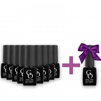 Набір гель-лаків GO 10 + 1 в подарунок