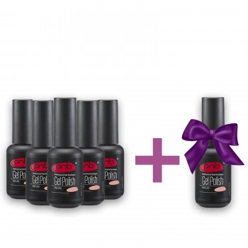 Набір гель-лаків PNB 5 + 1 в подарунок