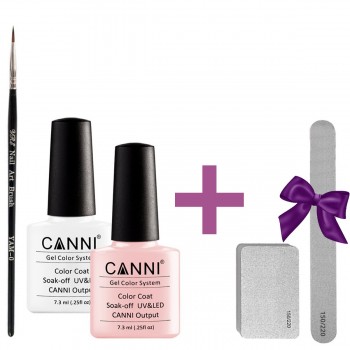 Набор для французкого маникюра Canni (Пилка и баф в подарок)