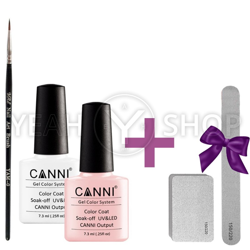 Набор для французкого маникюра Canni (Пилка и баф в подарок) купить по лучшей цене в Украине