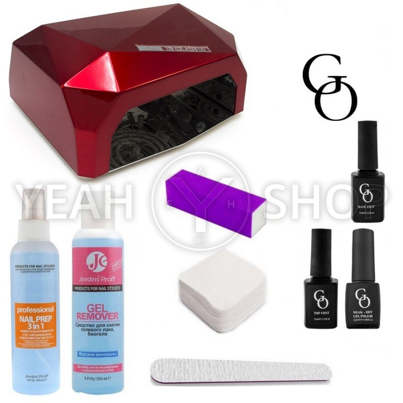 Стартовий набір гель-лаків GO з LED + CCFL лампою на 36 Вт: купити за кращою ціною в Україні