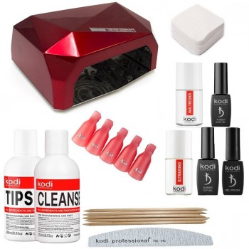 Стартовий набір гель-лаків Kodi Преміум з LED + CCFL лампою на 36 Вт