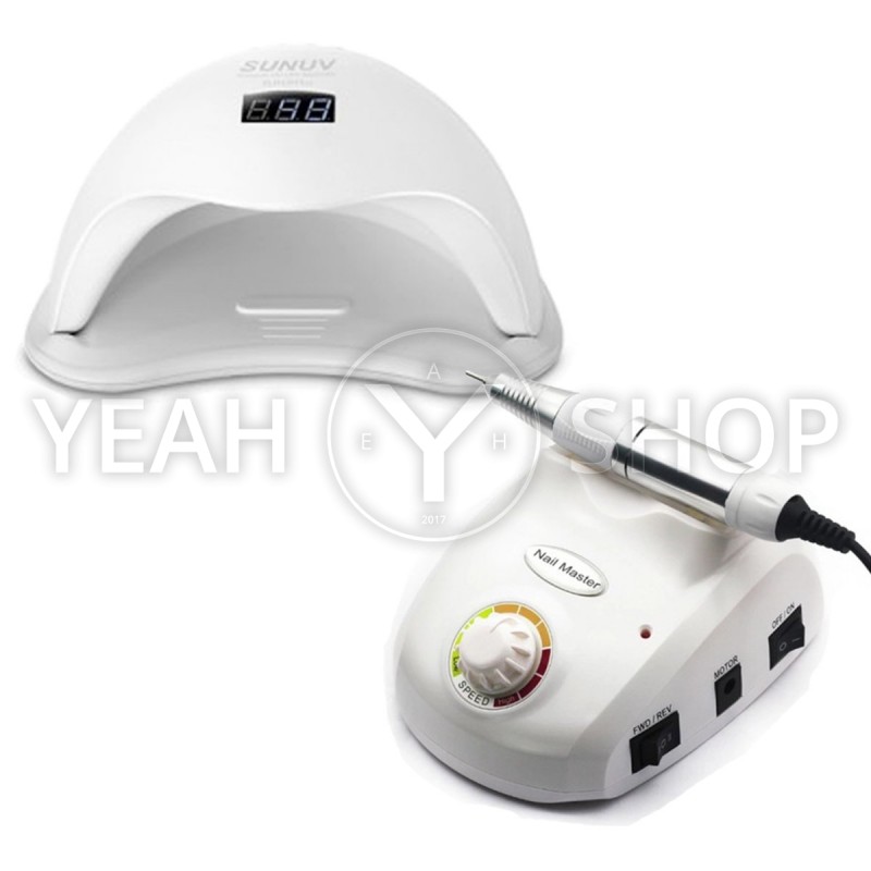 Набор UV/LED лампа SUN 5 48 Вт + Фрезер для маникюра Nail Master 30000 об/мин купить по лучшей цене в Украине