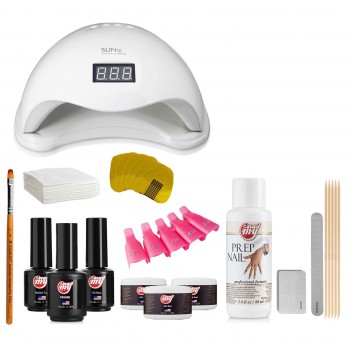 Набір для нарощування нігтів My Nail з лампою SUN 5 на 48 Вт: купити за кращою ціною в Україні