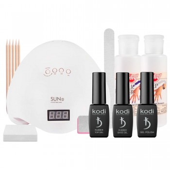 Стартовий набір гель-лаків Kodi з UV / LED лампою SUN 5 на 48 Вт: купити за кращою ціною в Україні