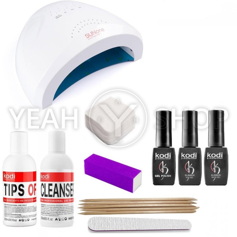 Стартовий набір гель-лаків Kodi Стандарт з UV / LED лампою SUN One на 48 Вт: купити за кращою ціною в Україні