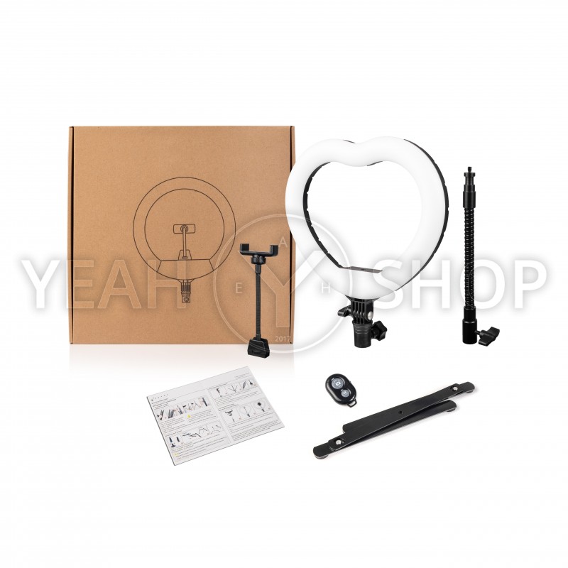 Настільна кільцева лампа серце Bucos Inovation BCS-X225 Ring Light, 18 Вт: купити за кращою ціною в Україні