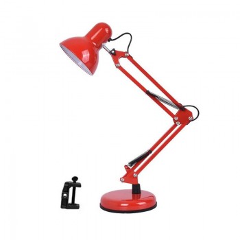 Настольная лампа для маникюра 2в1 с подставкой и струбциной (Красный)