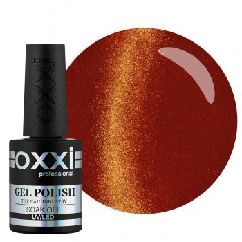 Гель-лак Oxxi Кошачий Глаз №068 (коричнево-красный, магнитный), 10 мл