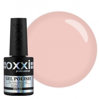 Гель-лак Oxxi №034 (бледный персико-розовый, эмаль), 10 мл