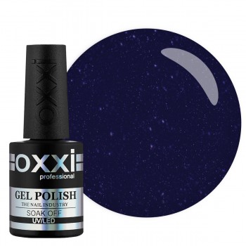 Гель-лак Oxxi №054 (темный синий с голубым микроблеском), 10 мл