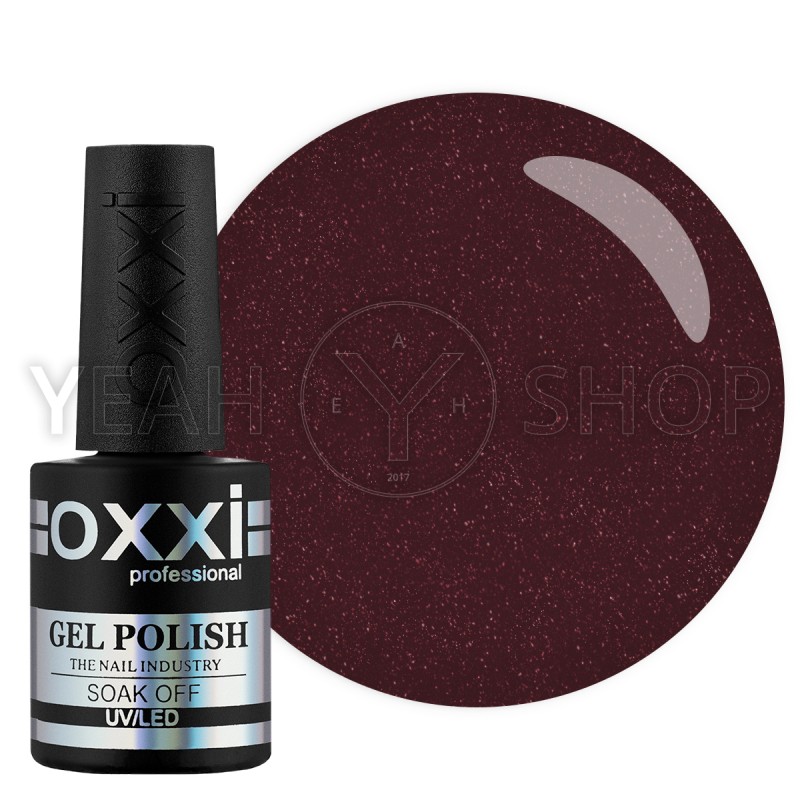Гель-лак Oxxi №085 (красно-коричневый с розовым микроблеском), 10 мл купить по лучшей цене в Украине