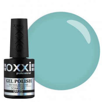 Гель-лак Oxxi №166 (светлый бирюзовый, эмаль), 10 мл