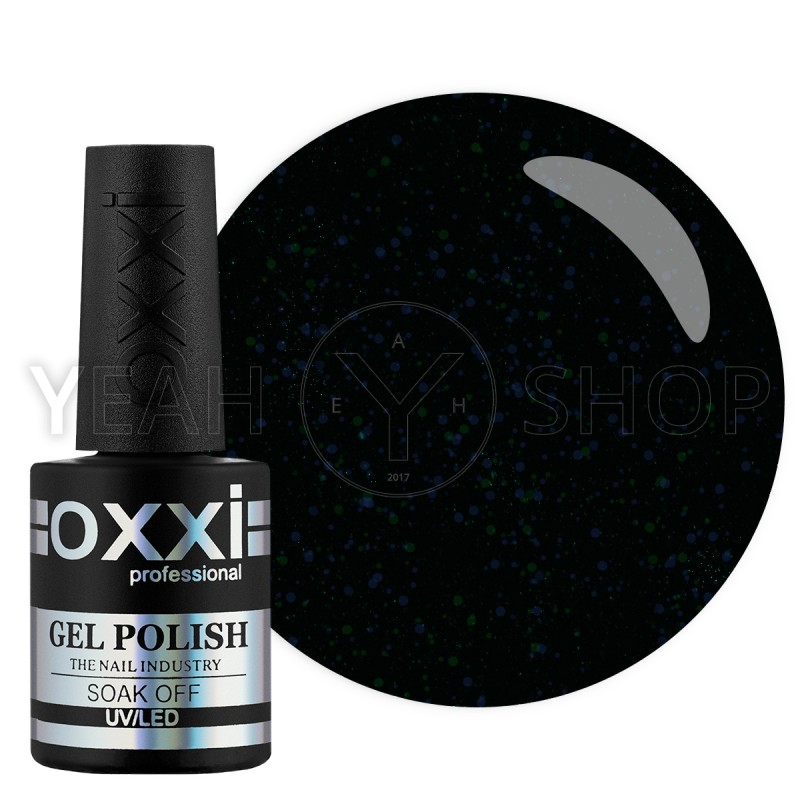 Гель-лак Oxxi №279 (Черный с разноцветными блестками), 10 мл купить по лучшей цене в Украине