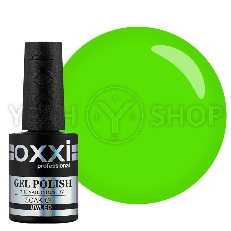 Гель-лак Oxxi №285 (Ярко-салатовый неоновый), 10 мл купить по лучшей цене в Украине