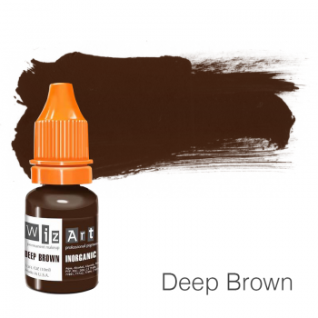 Пігмент для татуажу WizArt Inorganic Deep Brown 10 мл: купити за кращою ціною в Україні