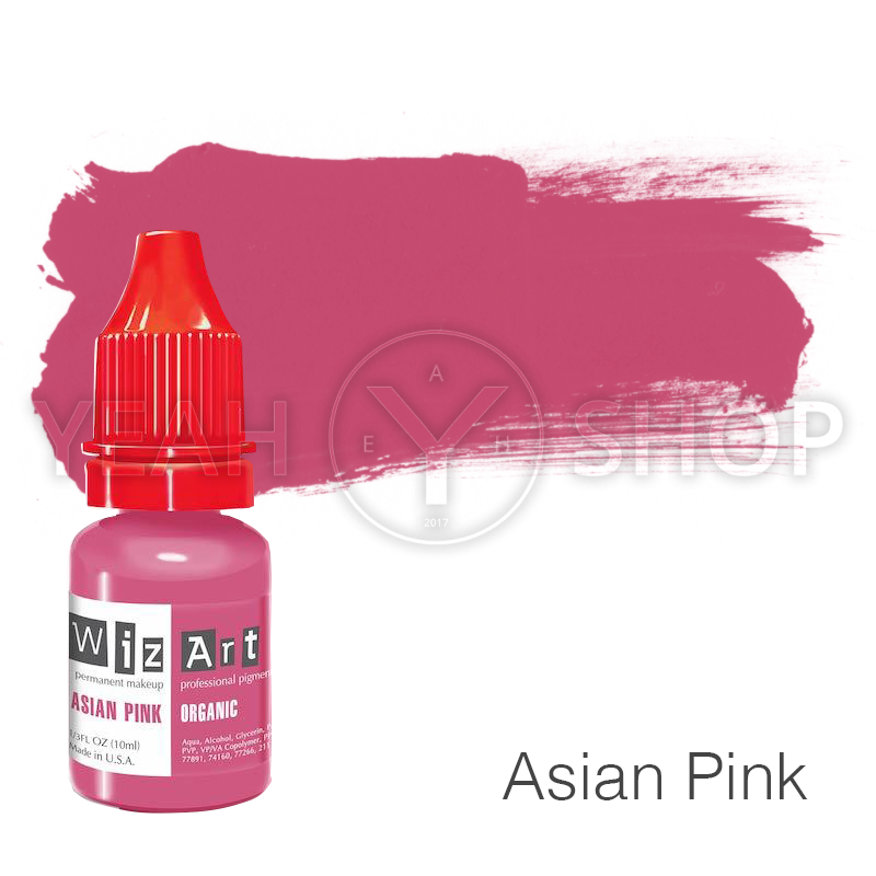Пігмент для татуажу WizArt Organic Asian Pink 10 мл: купити за кращою ціною в Україні
