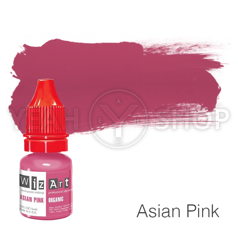 Пігмент для татуажу WizArt Organic Asian Pink 5 мл: купити за кращою ціною в Україні