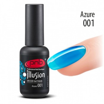 Гель-лак PNB Illusion №001 Azure, 8 мл