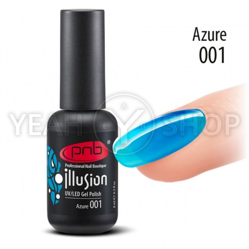 Гель-лак PNB Illusion №001 Azure, 8 мл купить по лучшей цене в Украине