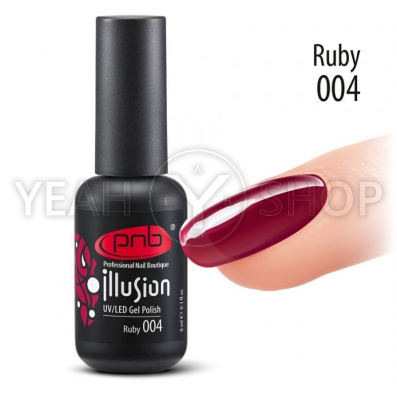 Гель-лак PNB Illusion №004 Ruby, 8 мл купить по лучшей цене в Украине