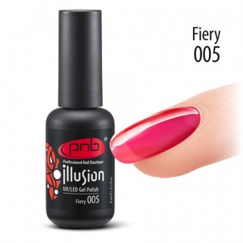Гель-лак PNB Illusion №005 Fiery, 8 мл